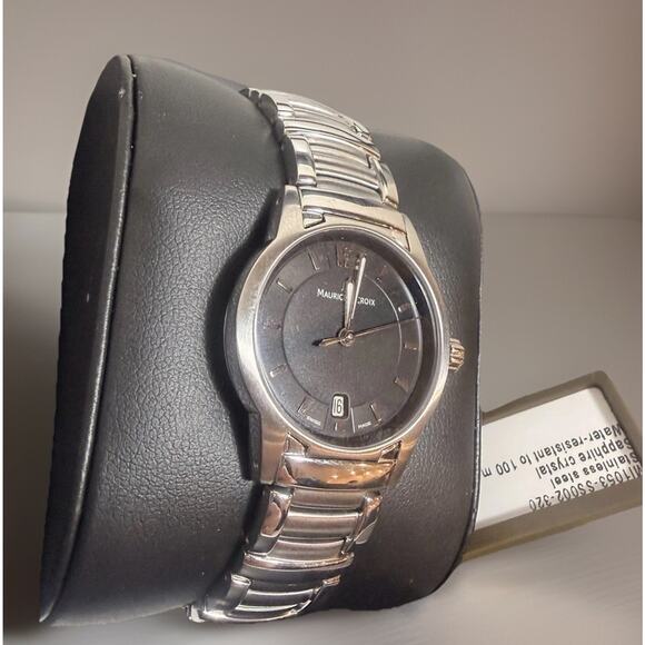 NEWMaurice Lacroix Miros MI1053-SS002-320 Stainless Steel Date Quartz 28MM Watch main image 5